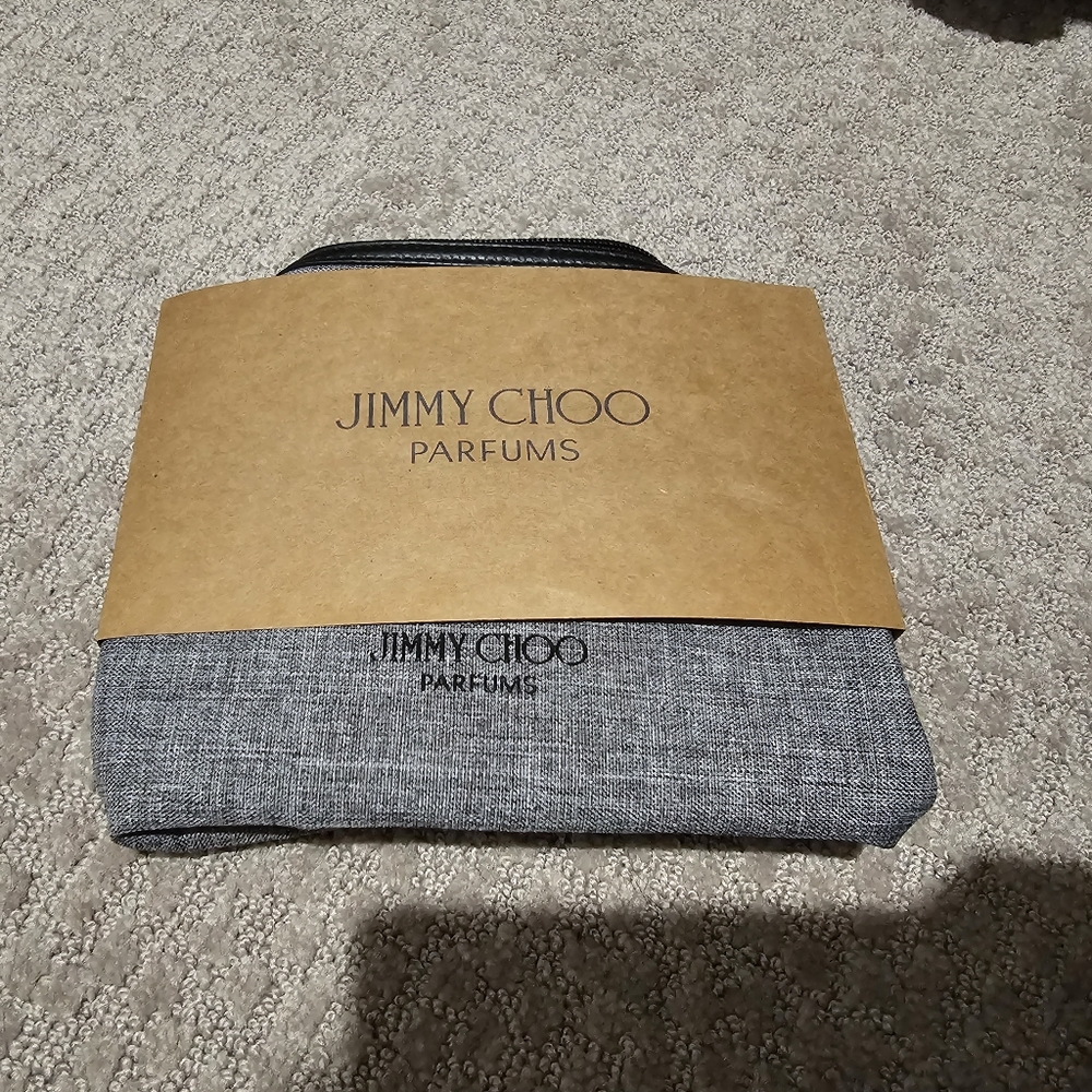 Jimmy Choo Gray Toiletry Bag